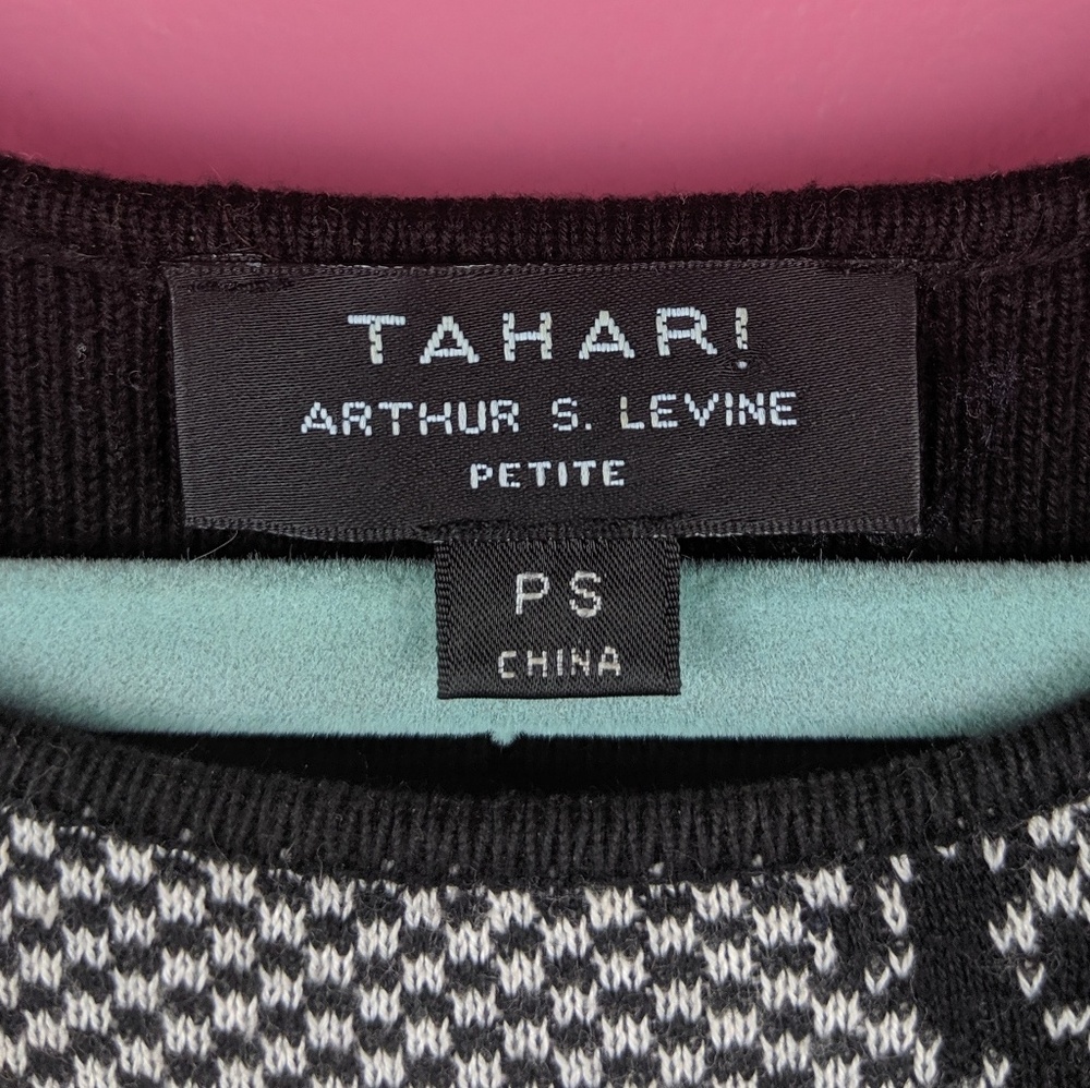 Tahari Short Sleeve Sweater Dress - Picture 3 of 3